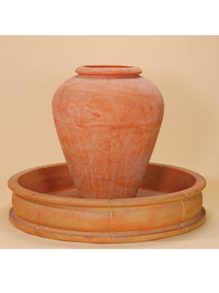 Anfora Tall Nuova Cast Stone Outdoor Fountain Pond Fountain Tuscan 