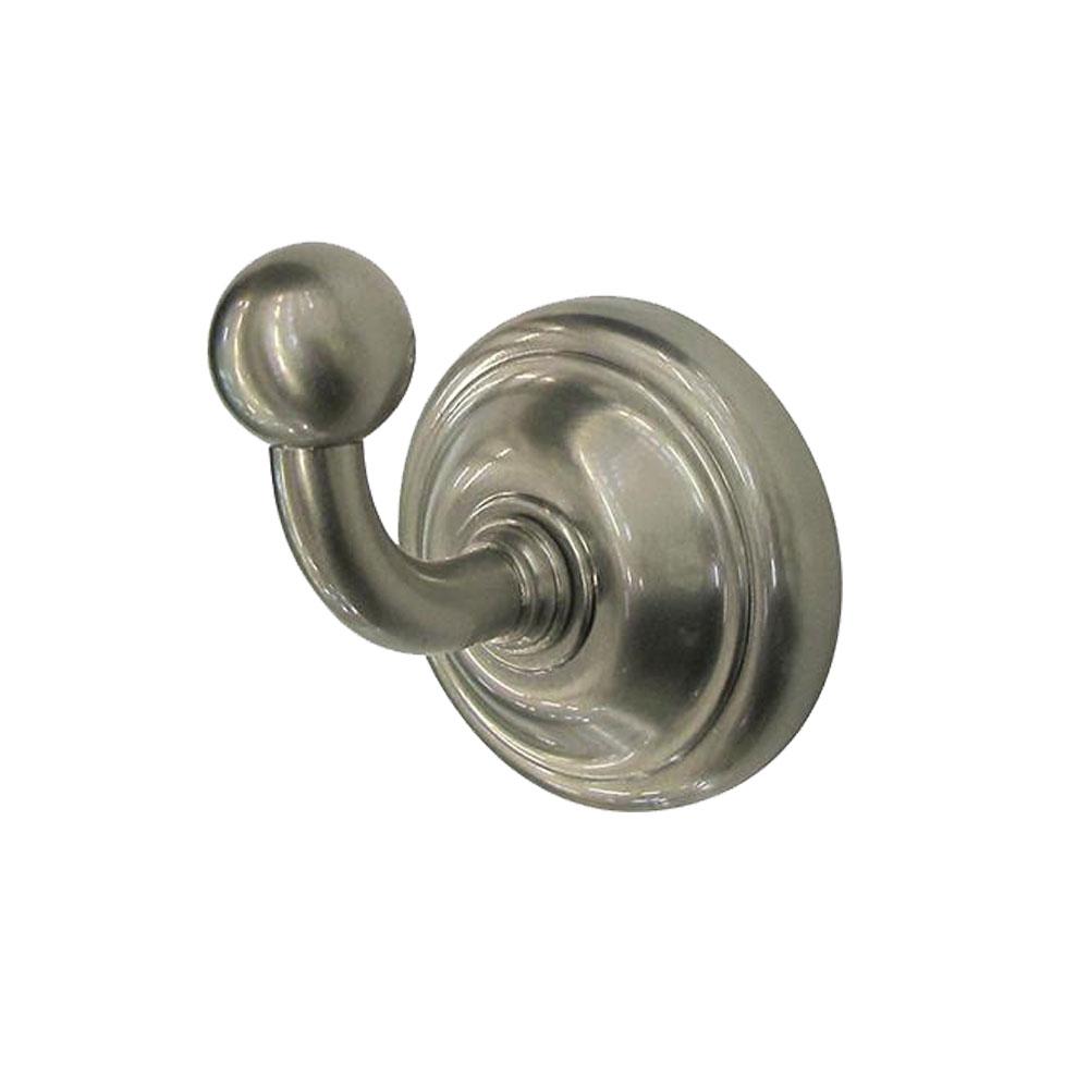 Latoscana England Robe Hook In A Brushed Nickel finish bath towel hooks Latoscana 