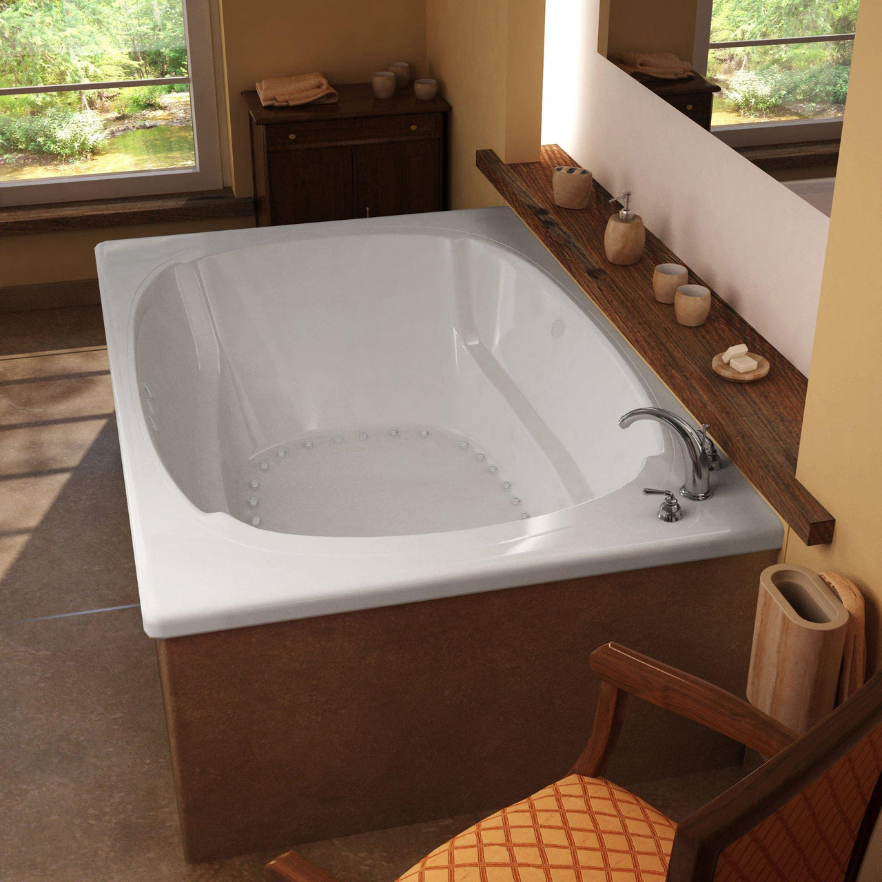 Atlantis Whirlpools 4872CAL Charleston 48 x 72 Rectangular Air Jetted Bathtub Whirlpool Bathtub Atlantis 