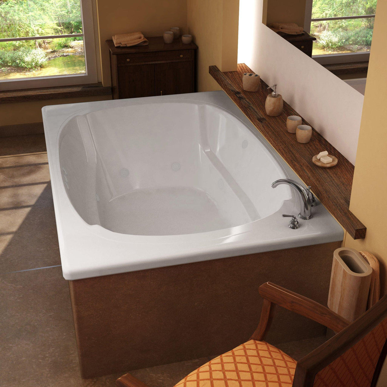 Atlantis Whirlpools Charleston 48 x 78 Rectangular Whirlpool Jetted Bathtub Whirlpool Bathtub Atlantis 