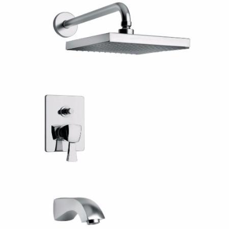 Latoscana Lady Pressure Balance Valve Tub And Shower Set In Chrome bathtub and showerhead faucet systems Latoscana 