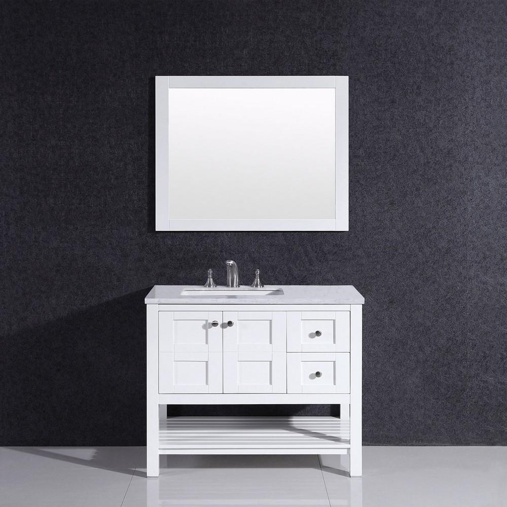Eviva Glamor 36 in. Bathroom vanity with Marble Counter-top and Undermount Porcelian Sink Vanity Eviva 