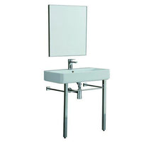Thumbnail for EVIVA Eliza 32 Inch Italian Ceramic Console Sink with Brass Stand Bathroom Vanity Eviva 