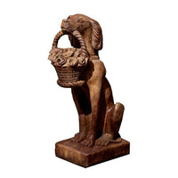 Thumbnail for Campania International Vintage Dog with Basket Stone Series Campania International 