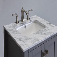 Thumbnail for Eviva Aberdeen 30″ Transitional Bathroom Vanity w/ White Carrara Top Vanity Eviva 