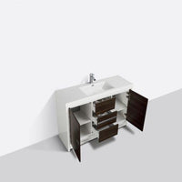 Thumbnail for Eviva Grace 48 in. White Bathroom Vanity with White Integrated Acrylic Countertop Vanity Eviva 