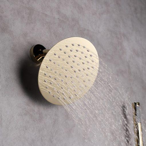 Eviva Splash Gold Coated Shower and Tub Faucet Set Bathroom Vanity Eviva 