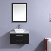 Thumbnail for Totti Wave 30″ Modern Bathroom Vanity w/ Super White Man-Made Stone Top & Sink Vanity Eviva 