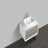 Thumbnail for Eviva Santa Monica 30″ Wall Mount Bathroom Vanity w/ Solid Surface Sink Vanity Eviva 