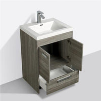 Thumbnail for Eviva Lugano 24″ Modern Bathroom Vanity w/ White Integrated Top Vanity Eviva 