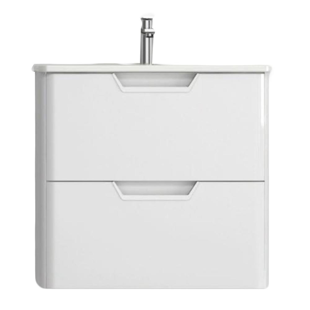 Eviva Hayat 24″ Modern Wallmount Bathroom Vanity with White Integrated Porcelain Sink Vanity Eviva White 