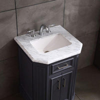 Thumbnail for Eviva Glory 24″ Bathroom Vanity with Carrara Marble Counter-top and Porcelain Sink Vanity Eviva 