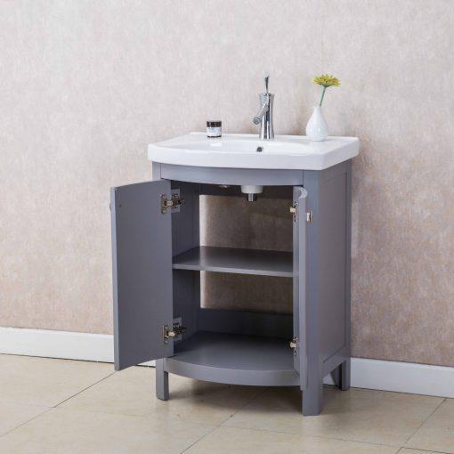 Eviva Jersey 24″ Transitional Bathroom Vanity with White Porcelain Sink Vanity Eviva 