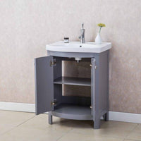 Thumbnail for Eviva Jersey 24″ Transitional Bathroom Vanity with White Porcelain Sink Vanity Eviva 
