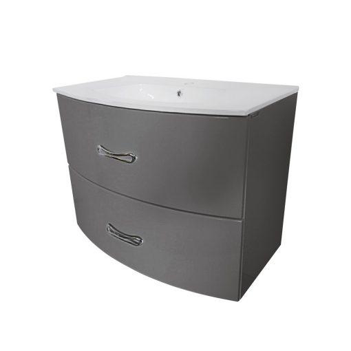 Eviva Bari 24″ Grey Wall mount Bathroom Vanity with Integrated White Porcelain Sink Vanity Eviva 