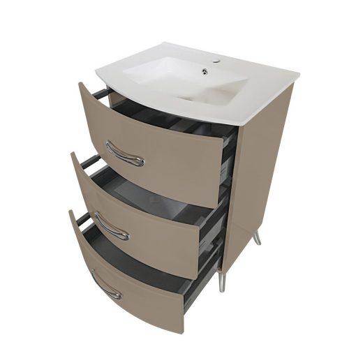 Eviva Bari 24″ Freestanding Bathroom Vanity with Integrated White Porcelain Sink Vanity Eviva 