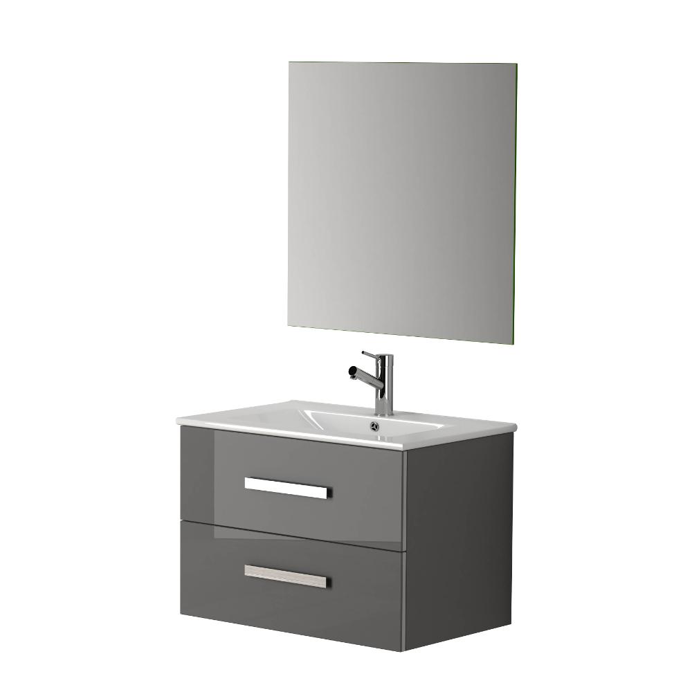 Eviva Astoria® 28″ Modern Bathroom Vanity with White Integrated Porcelain Sink Vanity Eviva Grey 