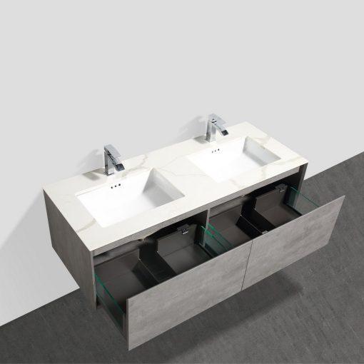 Eviva Vista 60″ Concrete Grey Bathroom Vanity Vanity Eviva 