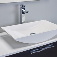Thumbnail for Eviva Zenvi® 39″ Wenge (Dark Brown) Modern Bathroom Vanity Set with Overmount White Acrylic Sink Bathroom Vanity Eviva 