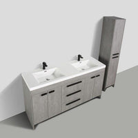 Thumbnail for Eviva Lugano 72″ Modern Double Sink Bathroom Vanity w/ White Integrated Top Vanity Eviva 
