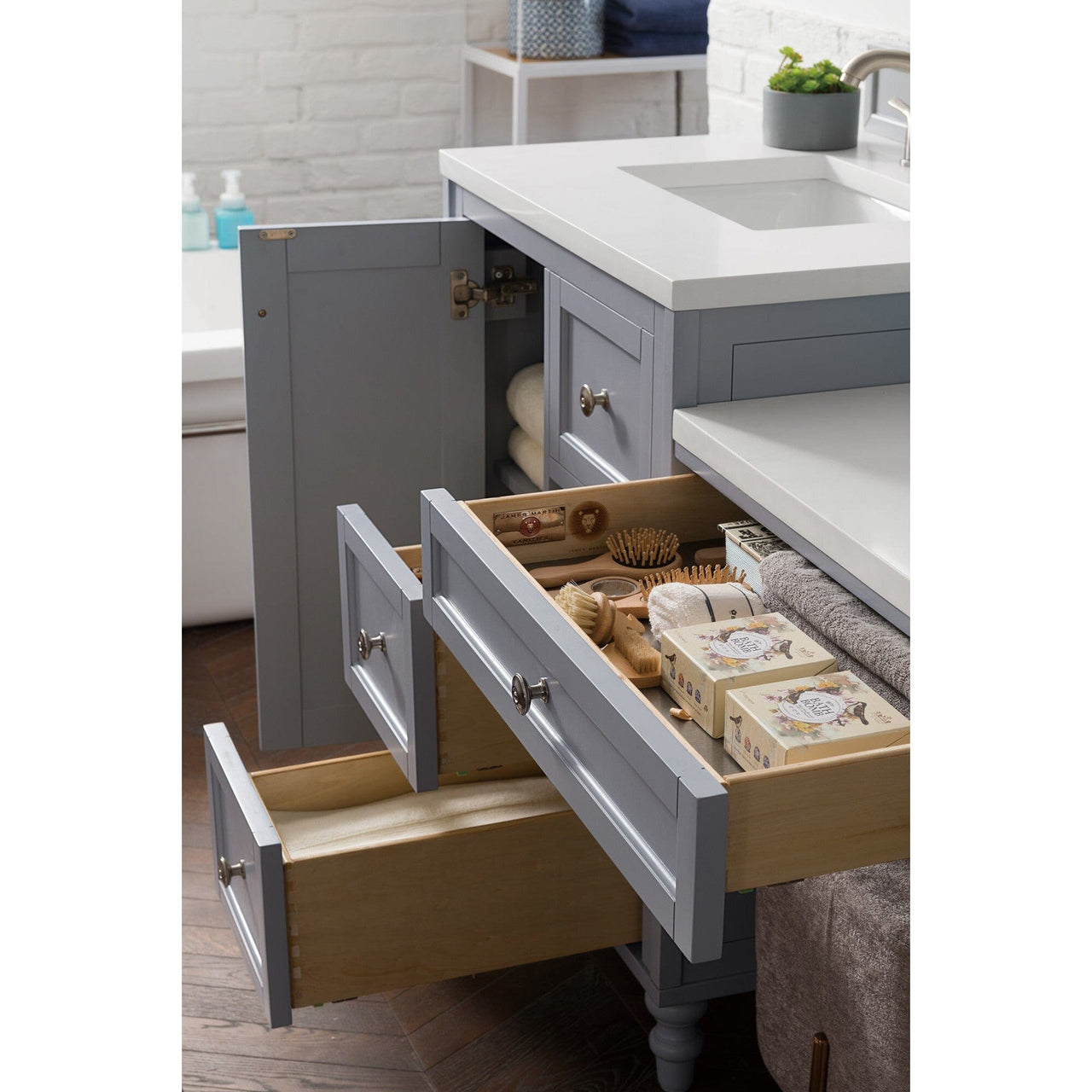 James Martin Copper Cove Encore 86" Double Vanity Set Vanity James Martin 