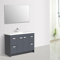 Thumbnail for Eviva Lugano 48″ Modern Bathroom Vanity w/ White Integrated Top Vanity Eviva 