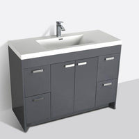 Thumbnail for Eviva Lugano 48″ Modern Bathroom Vanity w/ White Integrated Top Vanity Eviva 