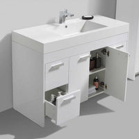 Thumbnail for Eviva Lugano 48″ Modern Bathroom Vanity w/ White Integrated Top Vanity Eviva 