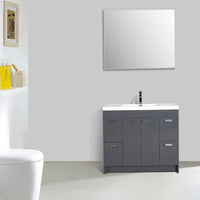 Thumbnail for Eviva Lugano 48″ Modern Bathroom Vanity w/ White Integrated Top Vanity Eviva 