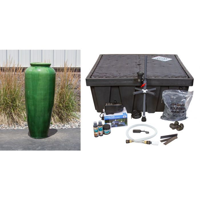 Oil Jar FNT50064 Ceramic Vase Complete Fountain Kit Vase Fountain Blue Thumb 