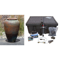 Thumbnail for Tuscany FNT50077 Ceramic Triple Vase Complete Fountain Kit Vase Fountain Blue Thumb 