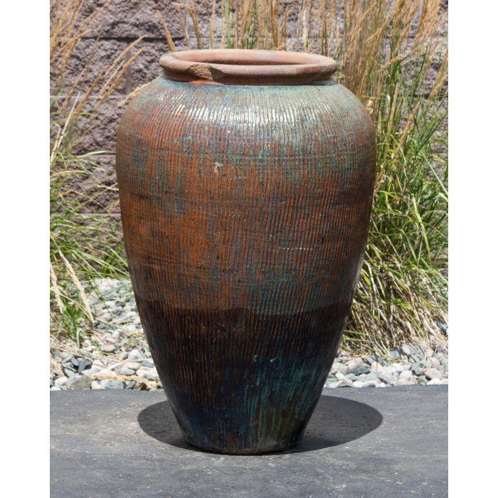Tuscany FNT50077 Ceramic Triple Vase Complete Fountain Kit Vase Fountain Blue Thumb 