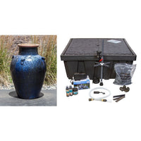 Thumbnail for Amphora FNT50079 Ceramic Vase Complete Fountain Kit Vase Fountain Blue Thumb 
