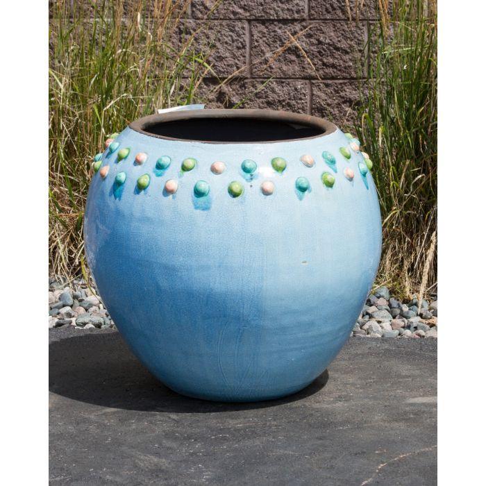 One of a Kind FNT50106 Ceramic Vase Complete Fountain Kit Vase Fountain Blue Thumb 