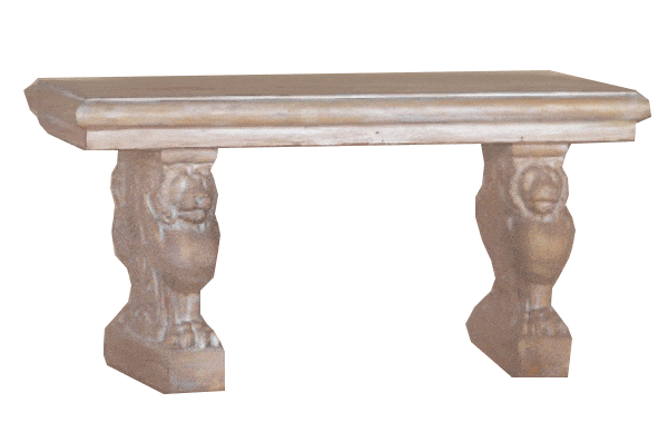 Griffen Bench Cast Stone Outdoor Asian Collection Statues Collection Tuscan 
