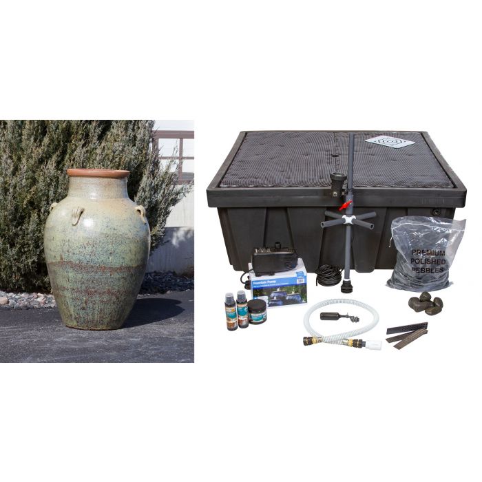 Amphora FNT50253 Ceramic Vase Complete Fountain Kit Vase Fountain Blue Thumb 