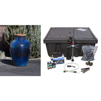 Thumbnail for Amphora FNT50258 Ceramic Vase Complete Fountain Kit Vase Fountain Blue Thumb 