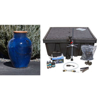 Thumbnail for Amphora FNT50270 Ceramic Vase Complete Fountain Kit Vase Fountain Blue Thumb 