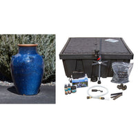 Thumbnail for Amphora FNT50275 Ceramic Vase Complete Fountain Kit Vase Fountain Blue Thumb 