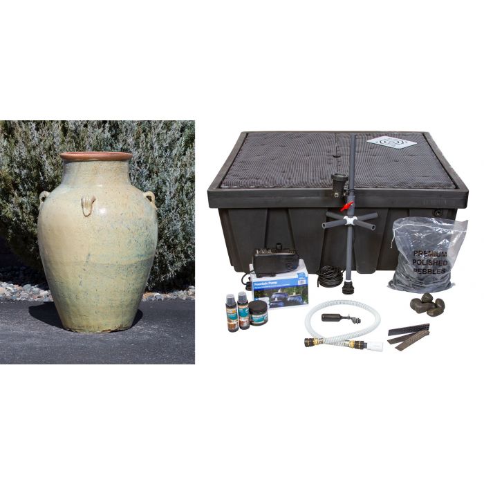 Amphora FNT50276 Ceramic Vase Complete Fountain Kit Vase Fountain Blue Thumb 