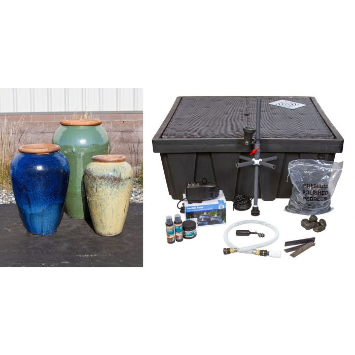 Tuscany Fountain Kit - FNT50389 Vase Fountain Blue Thumb 