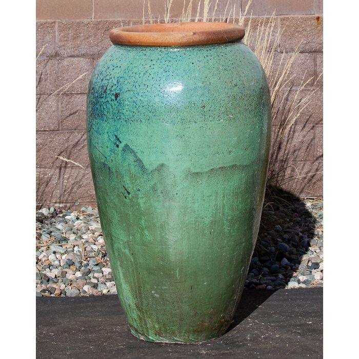Tuscany FNT50406 Ceramic Triple Vase Complete Fountain Kit Vase Fountain Blue Thumb 