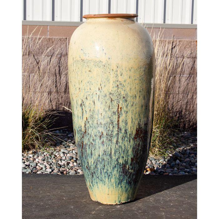 Tuscany FNT50410 Ceramic Triple Vase Complete Fountain Kit Vase Fountain Blue Thumb 