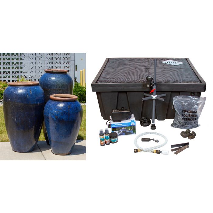 Tuscany Fountain Kit - FNT50444 Vase Fountain Blue Thumb 