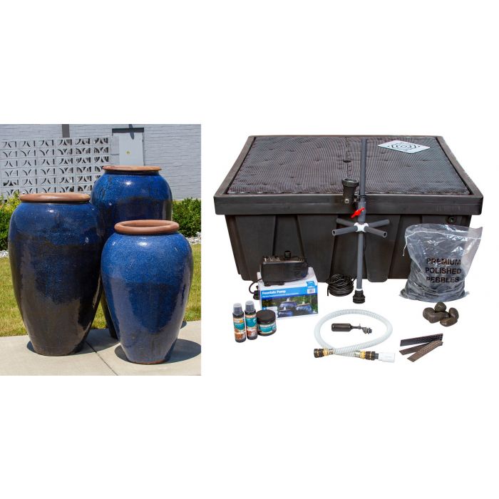 Tuscany Fountain Kit - FNT50445 Vase Fountain Blue Thumb 