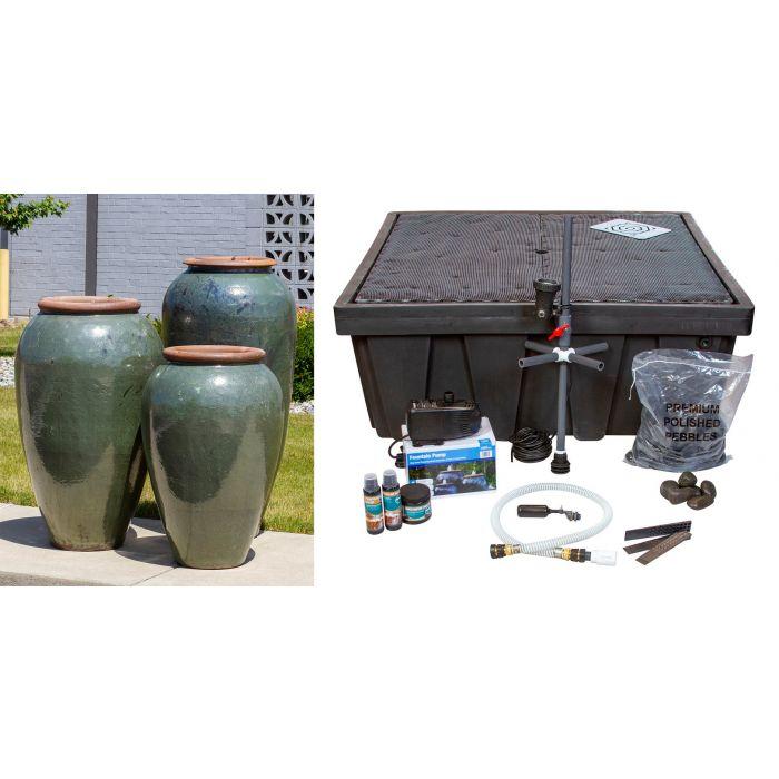 Tuscany Fountain Kit - FNT50448 Vase Fountain Blue Thumb 