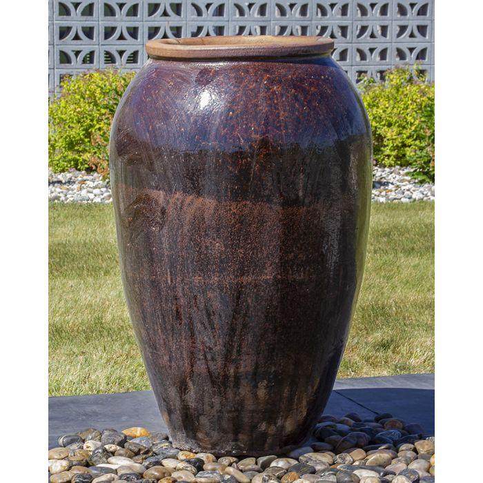 Tuscany FNT50478 Ceramic Triple Vase Complete Fountain Kit Vase Fountain Blue Thumb 