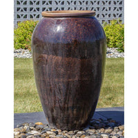 Thumbnail for Tuscany FNT50478 Ceramic Triple Vase Complete Fountain Kit Vase Fountain Blue Thumb 