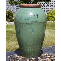 Thumbnail for Tuscany FNT50484 Ceramic Triple Vase Complete Fountain Kit Vase Fountain Blue Thumb 