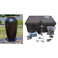 Thumbnail for Tuscany FNT50487 Ceramic Triple Vase Complete Fountain Kit Vase Fountain Blue Thumb 